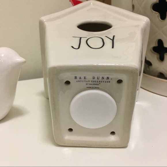 Rae Dunn JOY Birdhouse Slant Roof Holiday 2019 - Picture 2 of 6